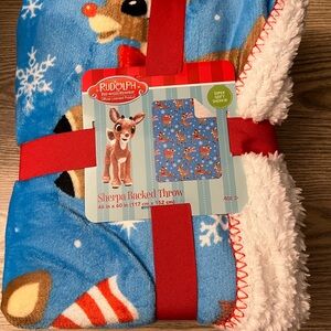 Rudolph blanket throw